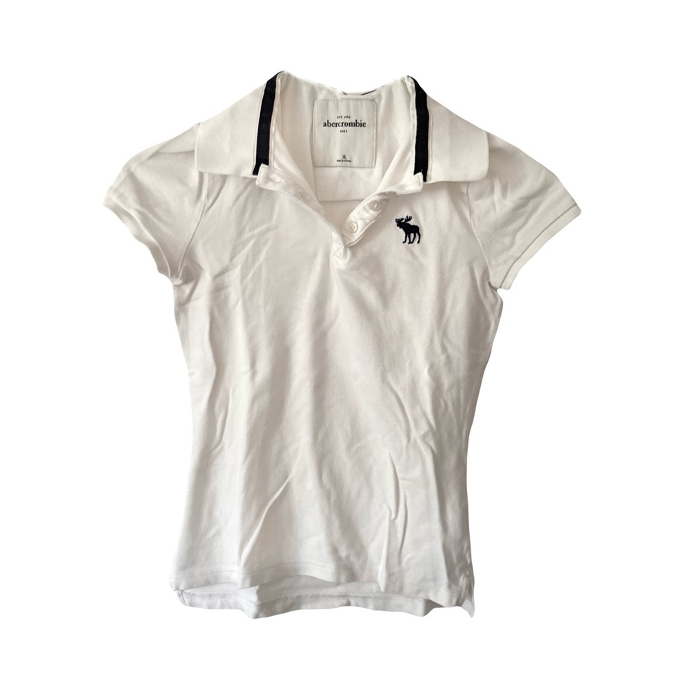 White Abercrombie Girls Polo